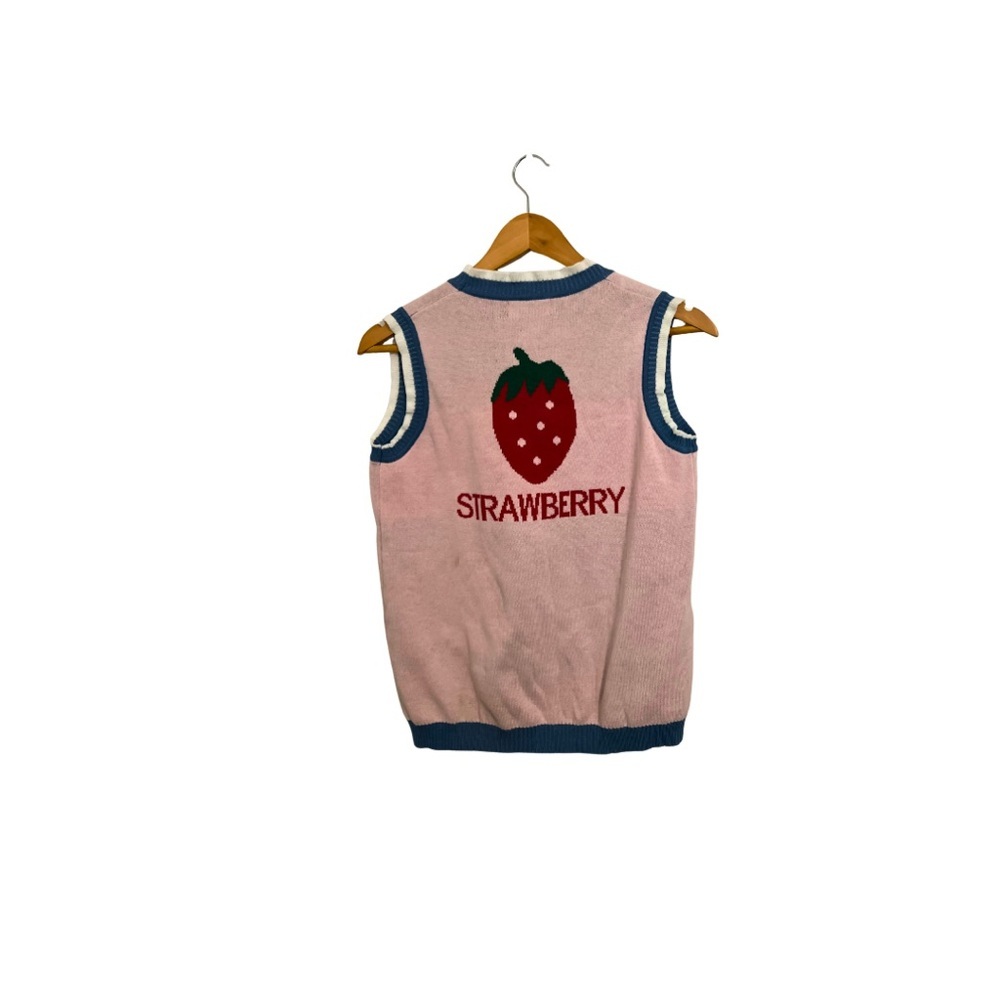 Strawberry Pink Kids Sleeveless Top